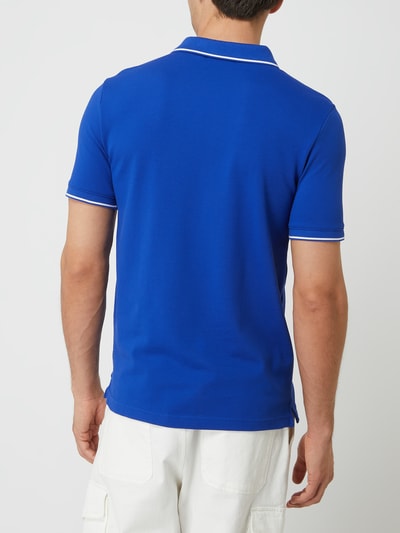 CK Calvin Klein Slim fit poloshirt van piqué Koningsblauw - 5