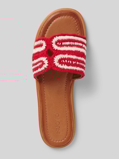 INUOVO Slippers in gevlochten look Rood - 3