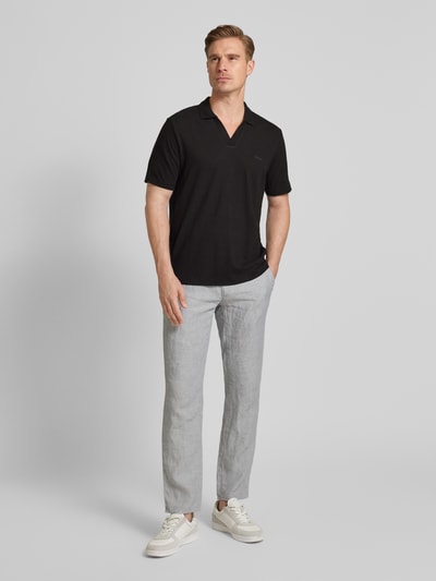 CK Calvin Klein Regular fit poloshirt in effen design Zwart - 1