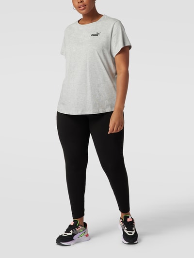 PUMA Performance Plus PLUS SIZE T-shirt met labelprint Lichtgrijs gemêleerd - 1