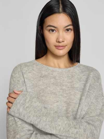Drykorn Gebreide pullover van alpacamix, model 'IMENY' Lichtgrijs gemêleerd - 3