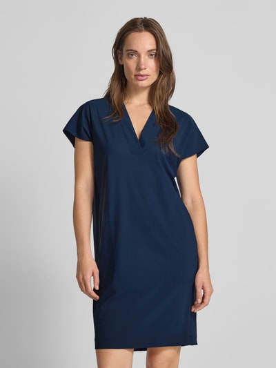 Raffaello Rossi Knielanges Kleid mit V-Ausschnitt Modell 'JOYCE' Dunkelblau 4