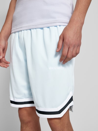 Pegador Sweatshorts met labelstitching, model 'LANSING' Lichtblauw - 3