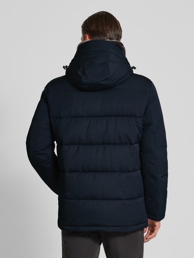 Strellson Regular fit gewatteerd jack met capuchon, model 'PIAZZA' Donkerblauw - 5