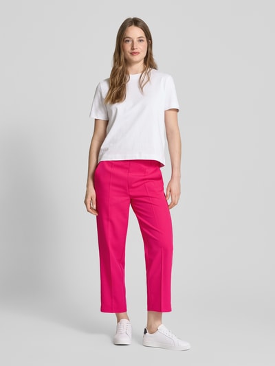 Kaffe Regular Fit Stoffhose mit verkürztem Schnitt Modell 'SAKURA' Pink 1