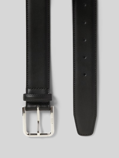 BOSS Riem van echt runderleer, model 'NAVYA' Zwart - 3