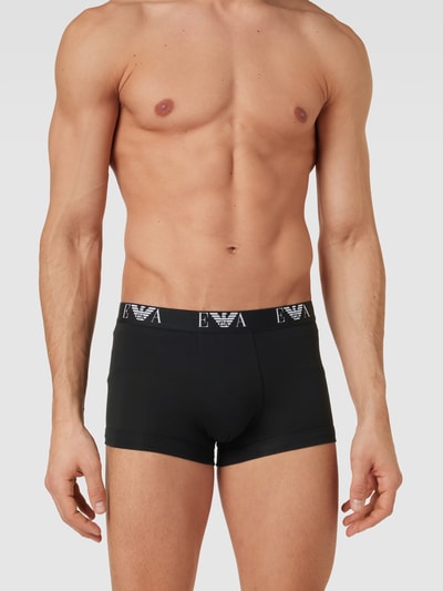 Emporio Armani Trunks mit Stretch-Anteil im 2er-Pack Black 1