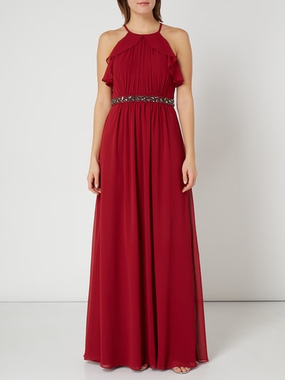 Jake*s Cocktail Abendkleid aus Chiffon mit Volants  Rot 1