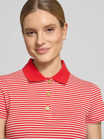 Tommy Hilfiger Slim Fit Poloshirt aus reiner Baumwolle Rot 3