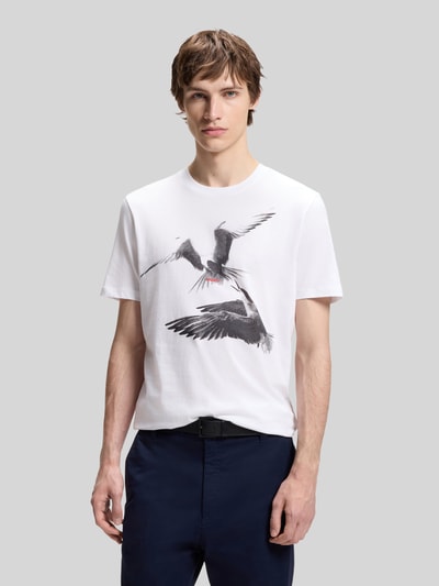 HUGO Regular Fit T-Shirt aus reiner Baumwolle Weiss 4