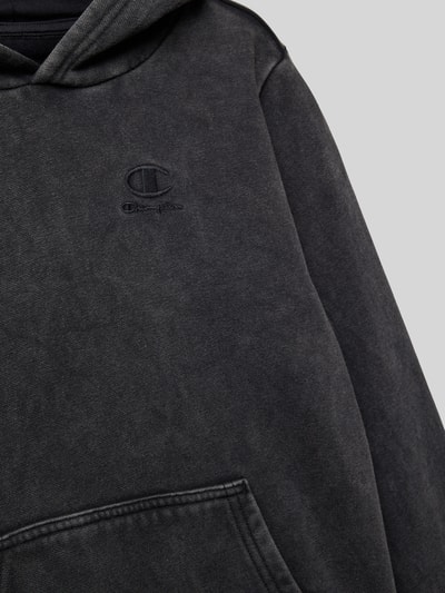 CHAMPION Regular fit hoodie met logostitching, model 'Icons' Zwart - 2