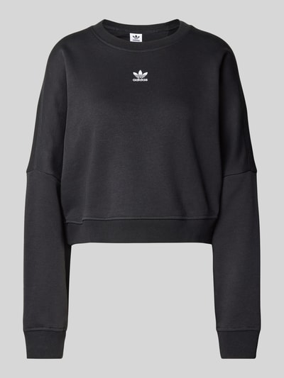 adidas Originals Cropped Sweatshirt mit Logo-Stitching Black 2