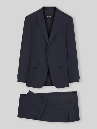 BOSS Slim Fit Anzug aus reiner Schurwolle Modell 'H-HUGE-2PCS-263' Marine 2