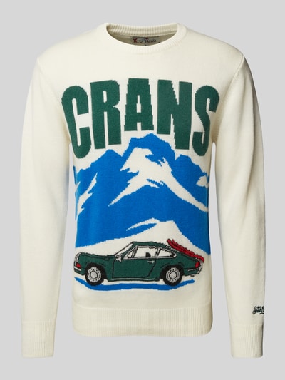 MC2 Saint Barth Strickpullover aus Woll-Mix Modell 'CRANS MONT' Offwhite 2