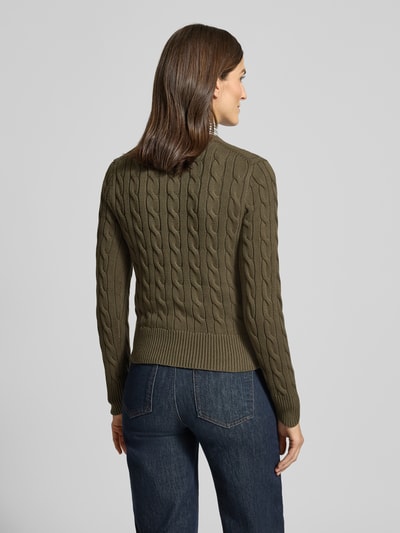 Polo Ralph Lauren Kurtka z dzianiny o kroju slim fit model ‘Cardi’ Oliwkowy 5