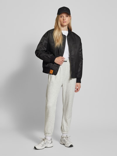 Original Bombers Oversized bomberjack met labelstitching Zwart - 1