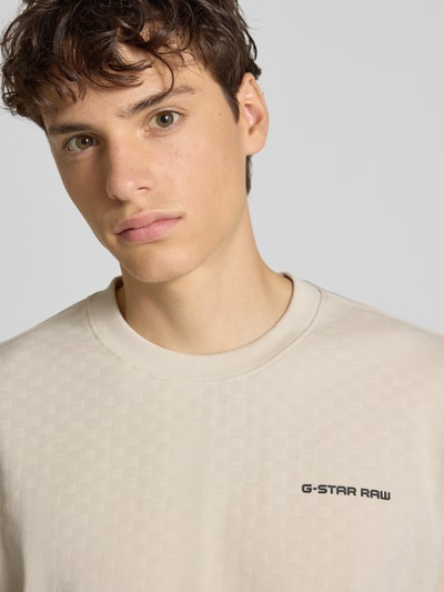G-Star Raw Loose Fit T-Shirt mit Rundhalsausschnitt Offwhite 3