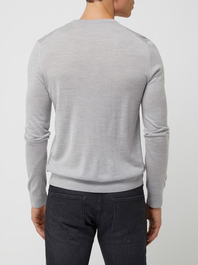 Windsor Pullover mit Seide-Anteil Modell 'Moreno' Silber 5