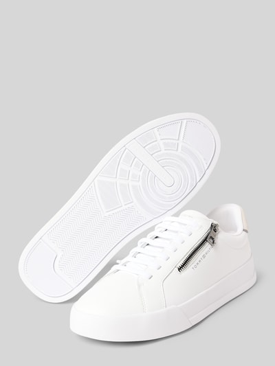 Tommy Hilfiger Lage sneakers van echt leer Wit - 4