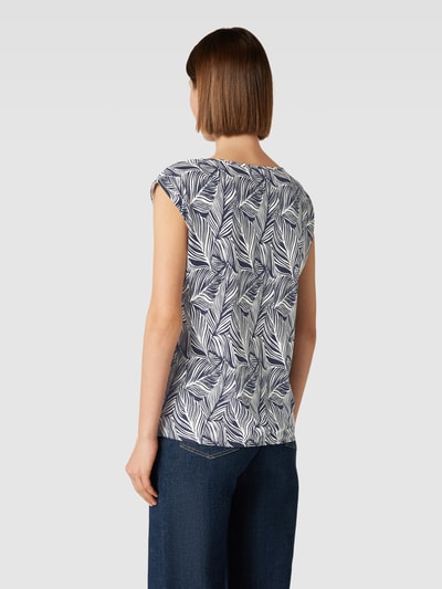 Montego T-shirt met vaste mouwomslag Donkerblauw - 5