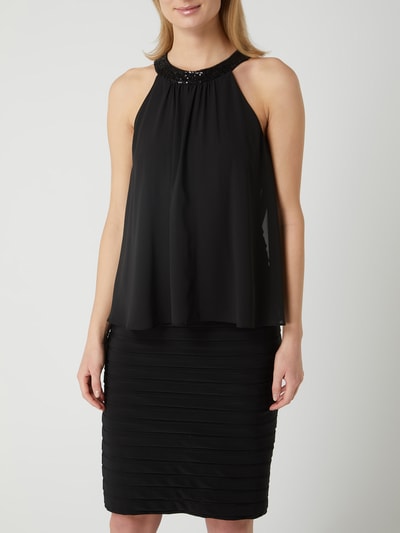 Paradi Cocktailkleid mit Pailletten-Applikationen  Black 4