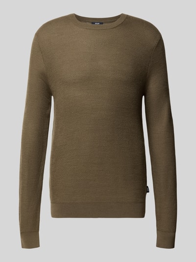 JOOP! COLLECTION Strickpullover aus Wollmix Modell 'Bennino' Oliv 1
