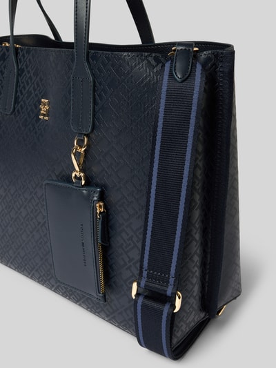Tommy Hilfiger Schoudertas met groot label in reliëf Donkerblauw - 3
