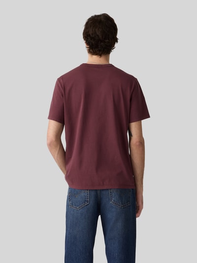 Levi's® męski t-shirt o kroju regular fit z czystej bawełny Ciemnoczerwony 5