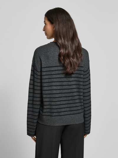 Tommy Hilfiger Regular fit gebreide pullover van pure wol Donkergrijs - 5