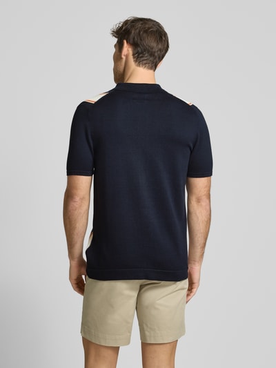 MCNEAL Regular Fit Freizeithemd mit Polokragen Dunkelblau 5