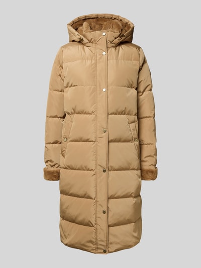 Lauren Ralph Lauren Płaszcz puchowy z kapturem i wpuszczanymi kieszeniami Camel 2
