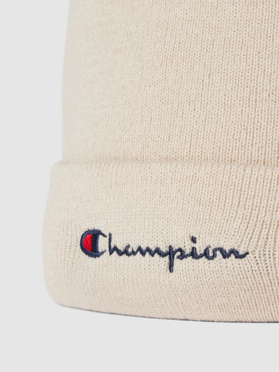 CHAMPION Beanie mit Label-Stitching Beige 2