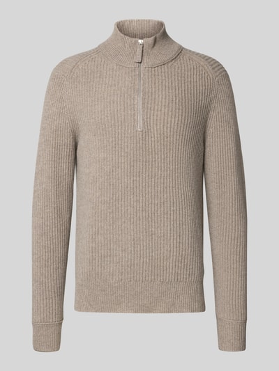 FTC-Cashmere Kasjmier pullover met schipperskraag Beige - 2