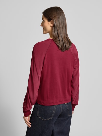 Marc Cain Relaxed Fit Longsleeve mit Raffungen Kirsche 5