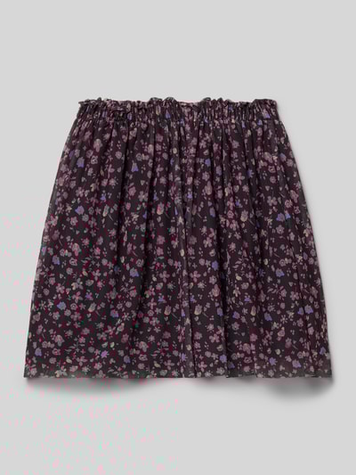 s.Oliver RED LABEL Uitlopende minirok met all-over motief Grafiet - 3