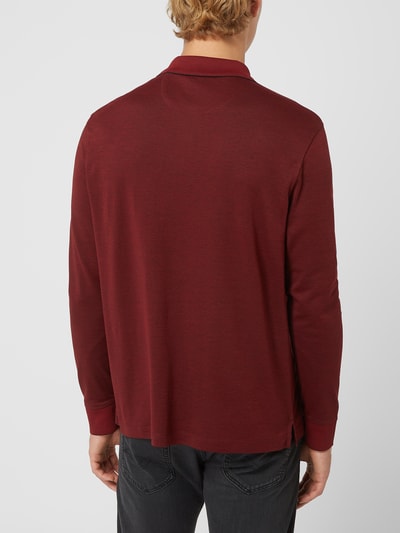 bugatti Poloshirt aus Piqué Bordeaux Rot 5