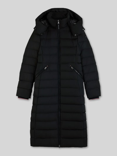 Tommy Hilfiger Slim Fit lange donsjas met stormboeien Zwart - 2