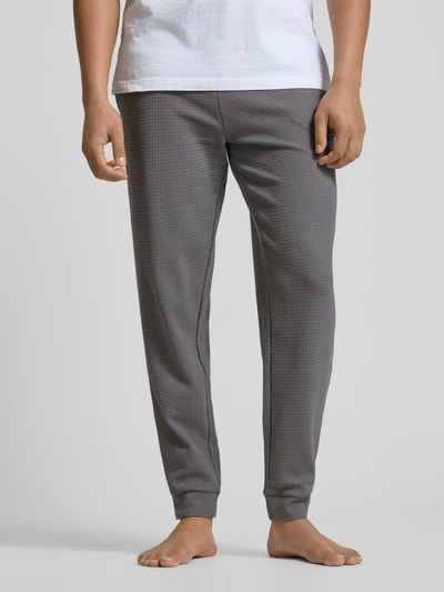 HUGO Relaxed Fit Sweatpants mit Strukturmuster Modell 'Austin' Stein 4