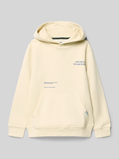 Garcia Regular Fit Hoodie mit Logo-Patch Ecru 1