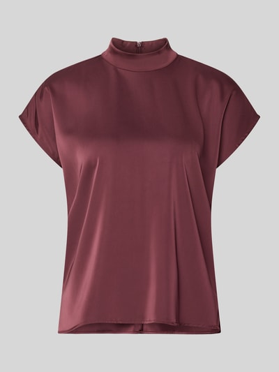 Jake*s Collection Regular Fit Blusentop aus reiner Baumwolle Pflaume 1