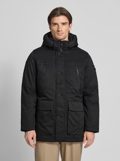 Tom Tailor Regular Fit Parka mit Pattentaschen Black 4