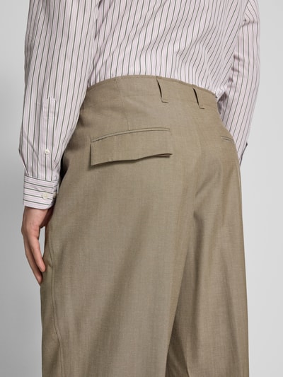 ANNARR Regular fit bandplooibroek met steekzakken, model 'ANRRAVN' Zand - 3