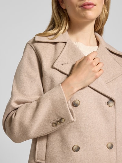 Selected Femme Regular Fit Jacke aus Woll-Mix Modell 'ALMA' Beige 3