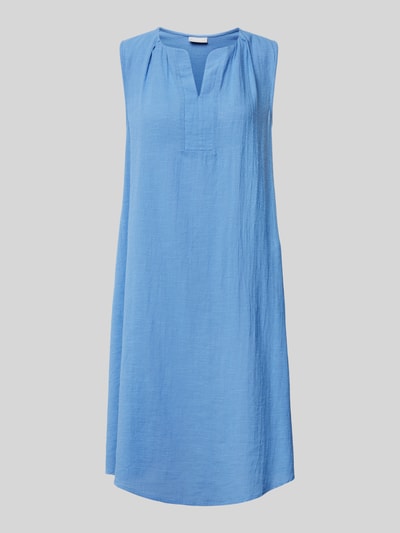Fransa Knielanges Kleid mit Tunikakragen Modell 'Bobbi' Rauchblau 2