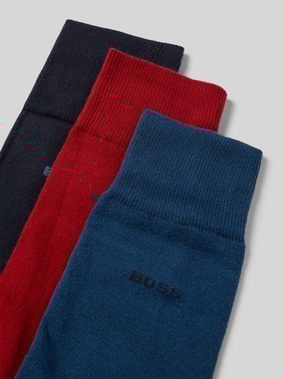 BOSS Socken aus Baumwoll-Mix im 3er-Pack Bordeaux 2