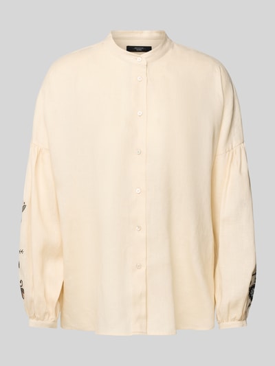 Weekend Max Mara Bluzka o kroju regular fit ze stójką model ‘ILEX’ Złamany biały 2