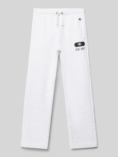 CHAMPION Sweatpants mit Logo-Stitching Ecru Melange 1