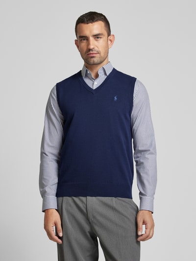 Polo Ralph Lauren Spencer met geribde V-hals Marineblauw - 4