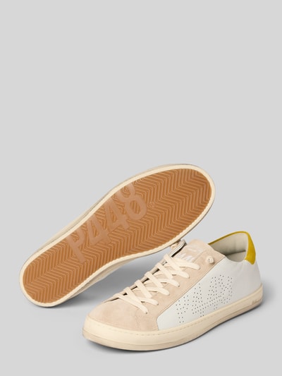 P448 Sneaker mit Schnürverschluss Modell 'JOHN' Weiss 4