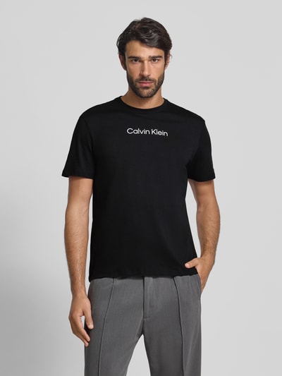 CK Calvin Klein T-Shirt mit Logo-Print Black 4